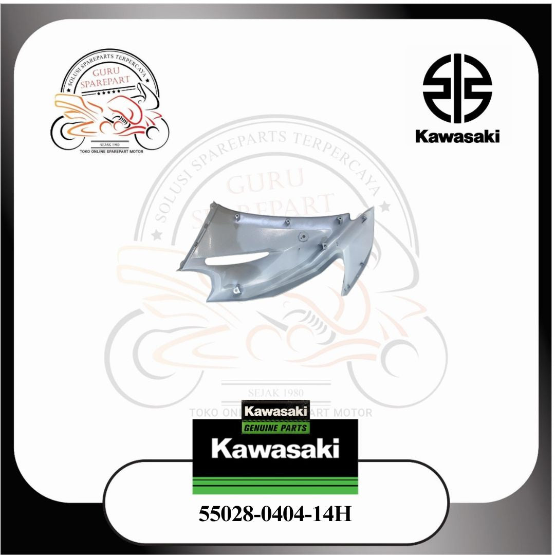 Kawasaki Fairing Cowling Atas Kanan Ninja RR New Putih Ori 55028-0404-14H