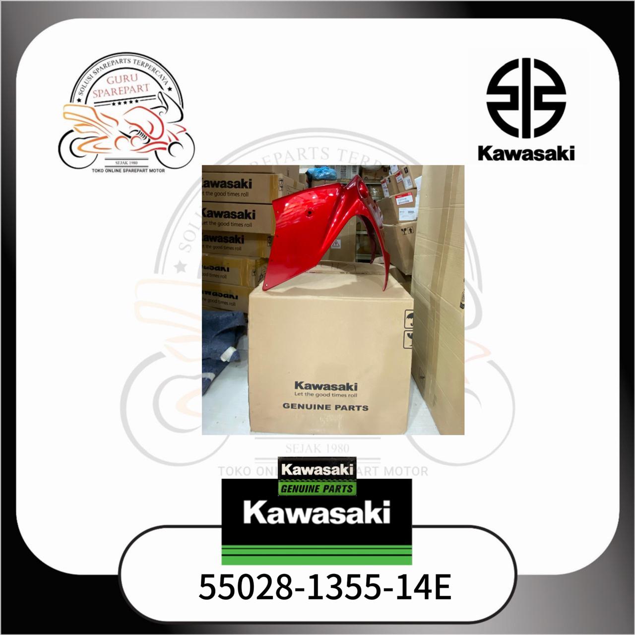 Kawasaki Panel Fairing depan batok lampu depan Ninja RR Old Original 55028-1355