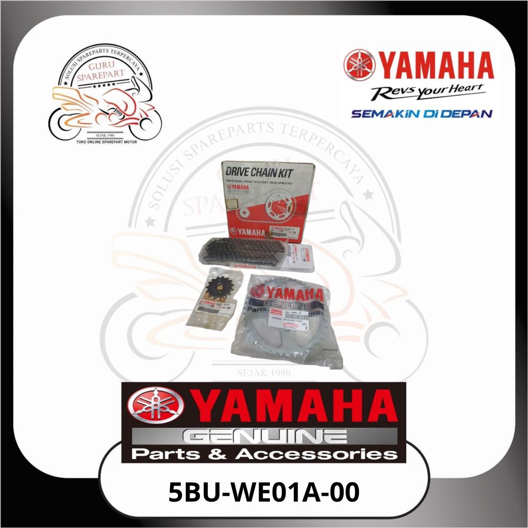 Gigi Tarik Complete Gearset Yamaha Y125Z Original 5BUWE01A00