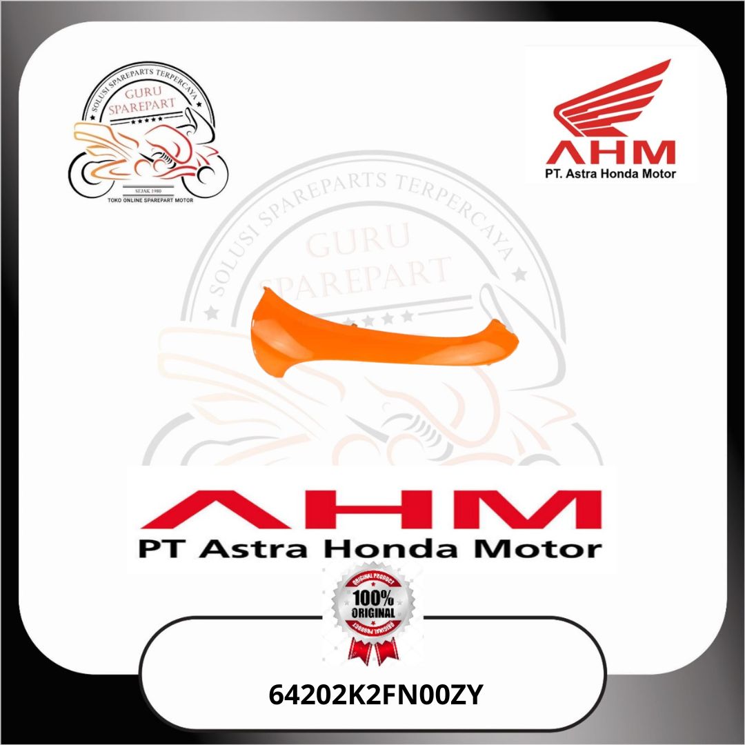 Honda Cover Depan Kiri Oranye Honda Scoopy K2F 64202K2FN00ZY