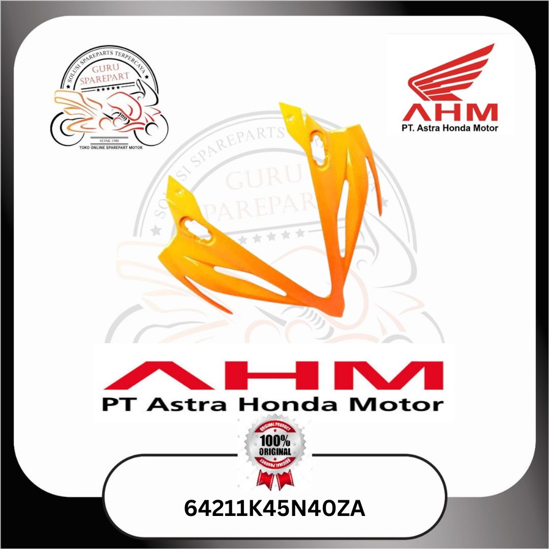 Honda Cover Tameng depan Orange Honda CBR 150R v2 64211K45N40ZA