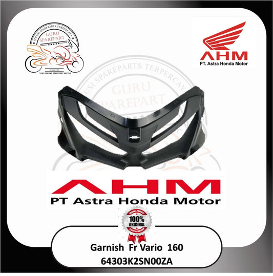 Garnish Front Hitam Honda Vario 160 K2S 64303K2SN00ZA