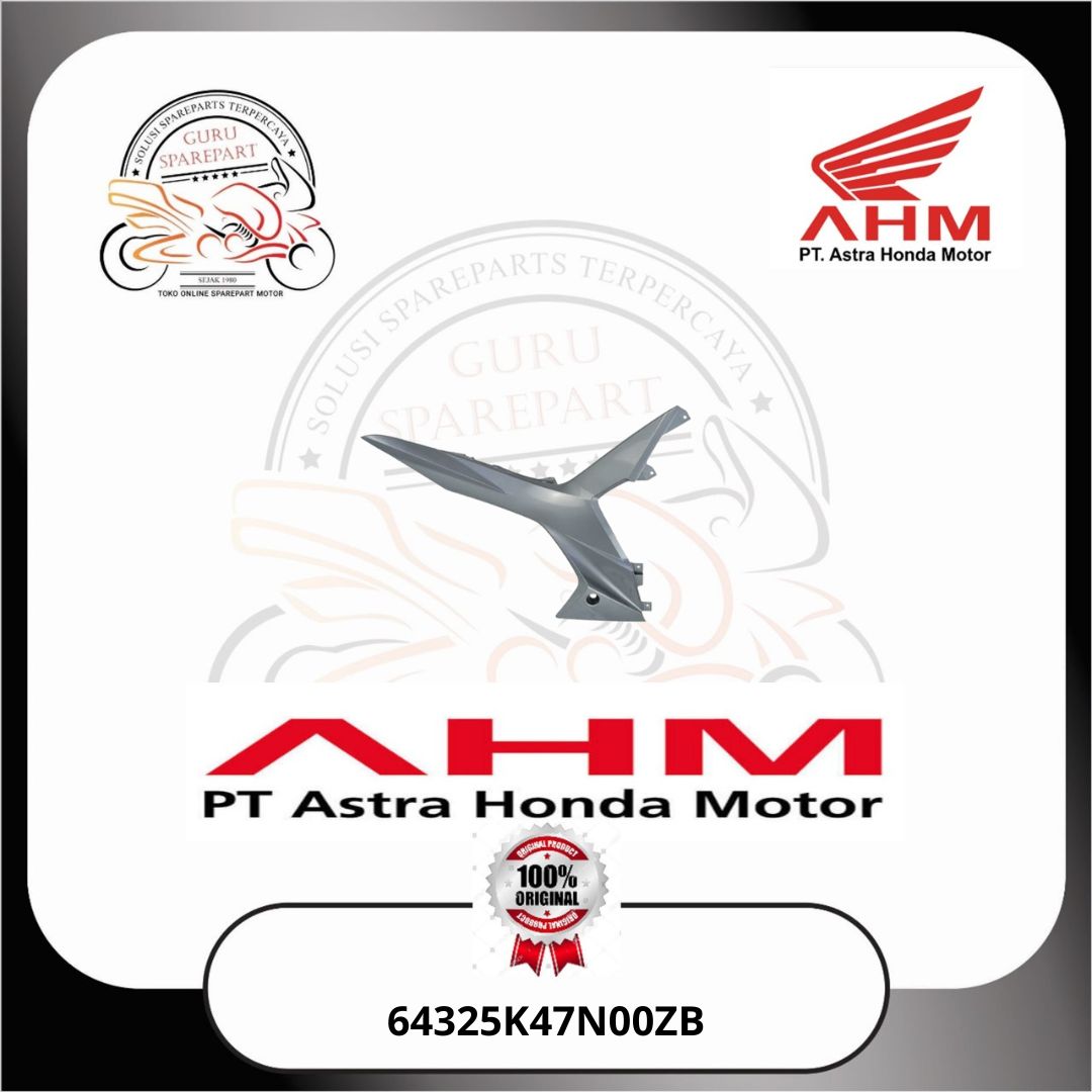 Honda Cover Body Tengah Kanan Silver Honda Blade 125 FI K47 64325K47N00ZB