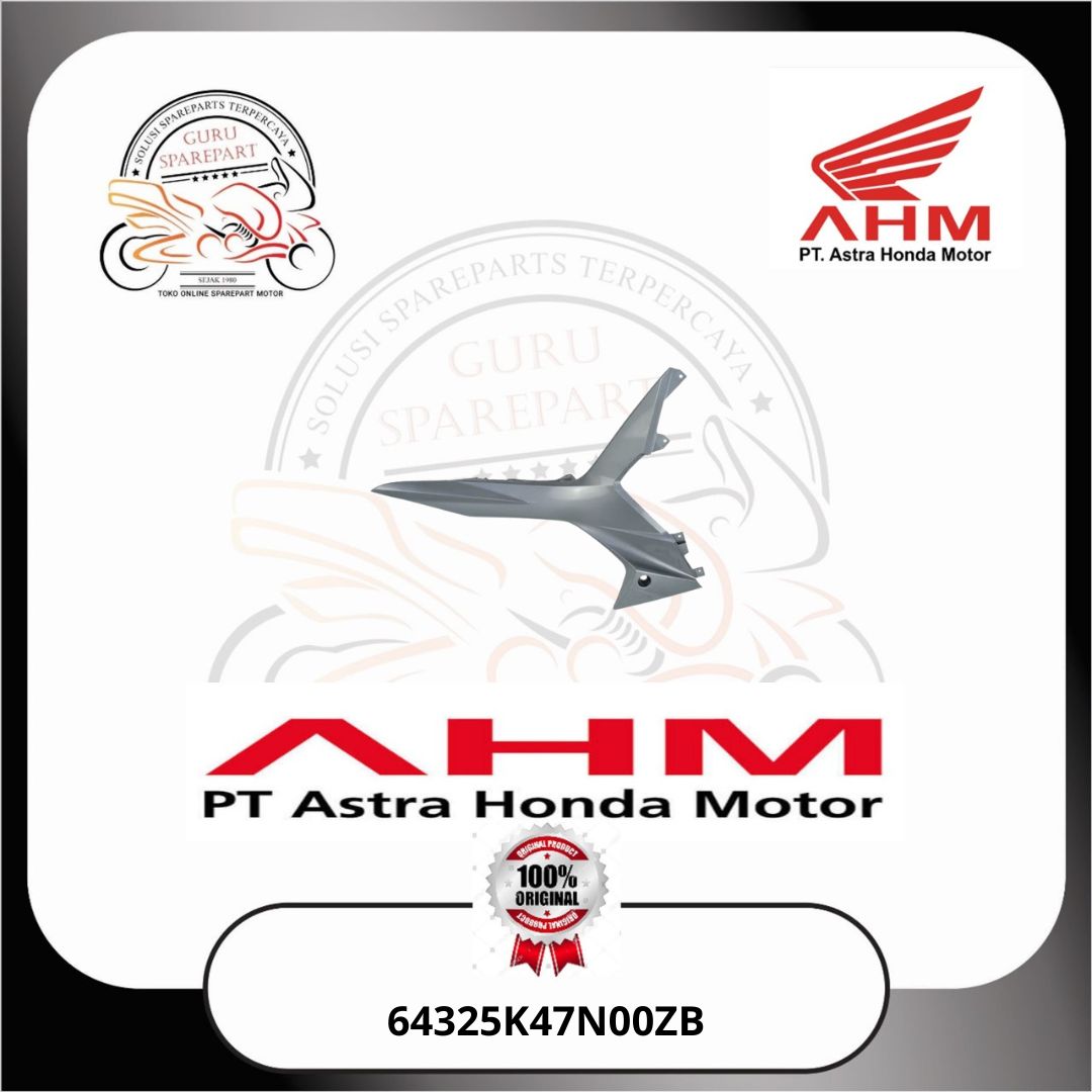 Honda Cover Body Tengah Kanan Silver Honda Blade 125 FI K47 64325K47N00ZB