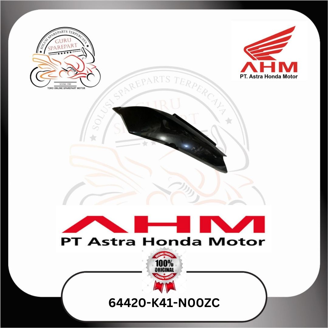 Honda Cover Body Kiri Hitam Honda Supra X 125 FI 64420K41N00ZC