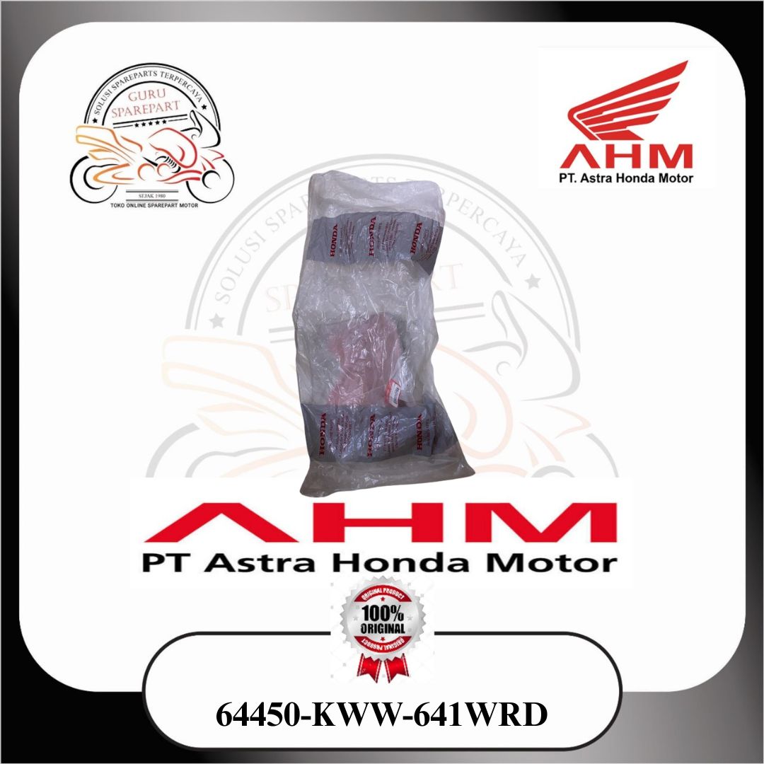 64450KWW641WRD Honda Cover Sayap Bawah Kiri Revo 110 Karbu