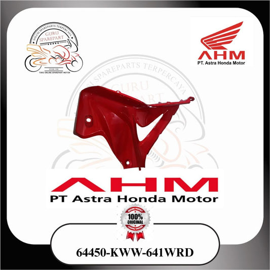 64450KWW641WRD Honda Cover Sayap Bawah Kiri Revo 110 Karbu