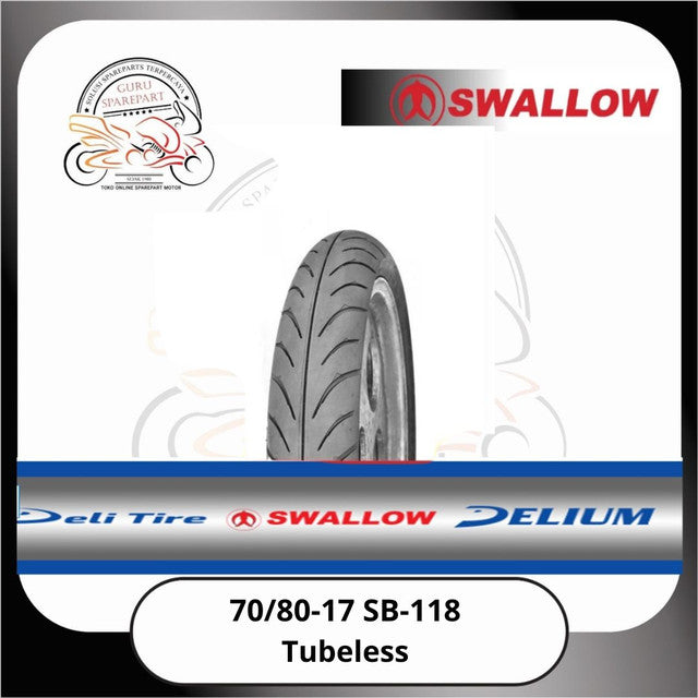 Ban Luar Swallow Tubeless 70/80-17