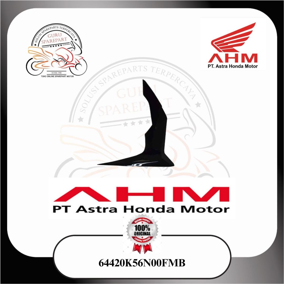 Honda Cover Sayap Legshield Luar Bawah Kiri Hitam 64420K56N00FMB