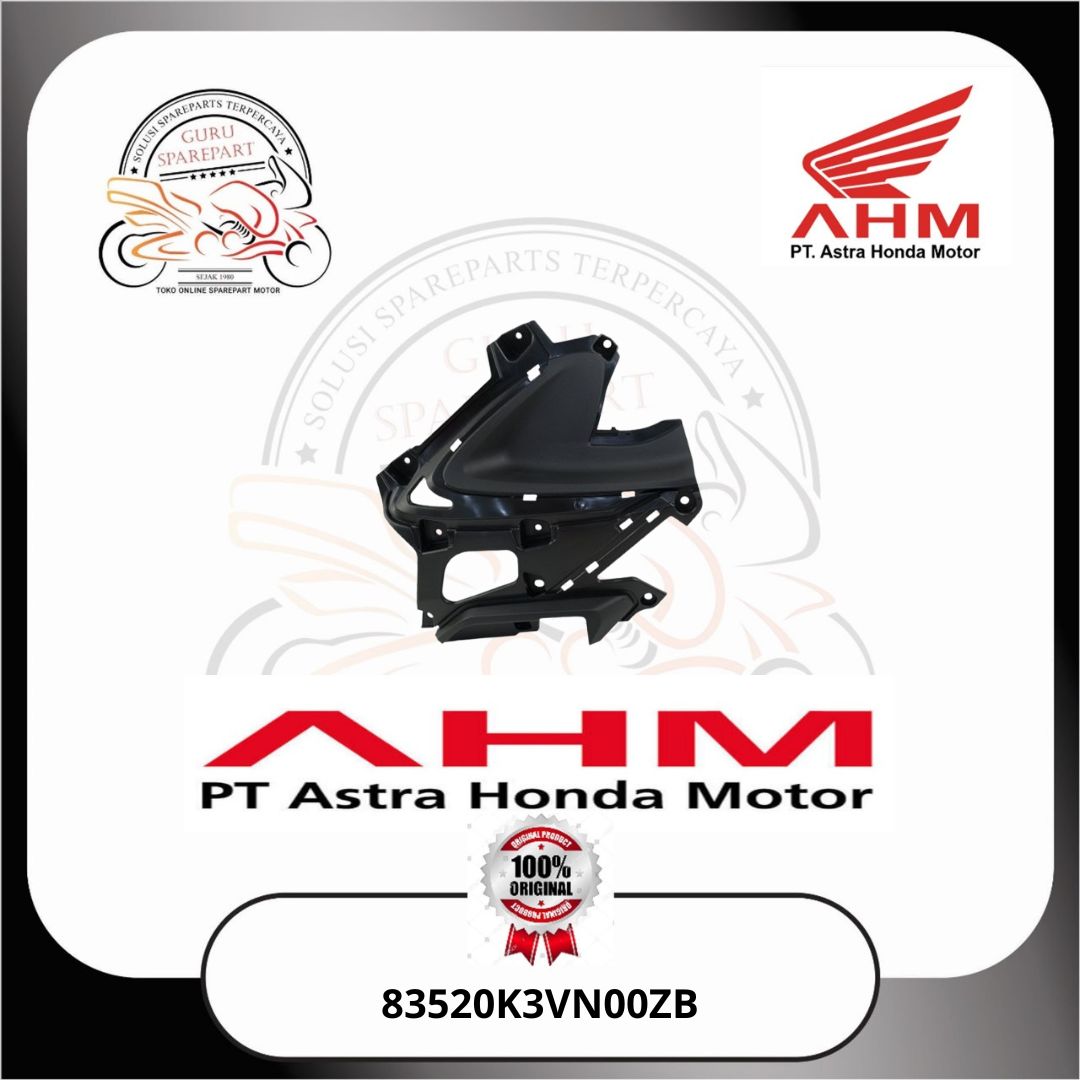 Honda Cover Body Samping Kanan Hitam Honda Stylo 160 83520K3VN00ZB
