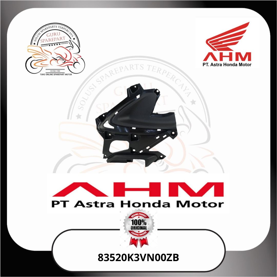 Honda Cover Body Samping Kanan Hitam Honda Stylo 160 83520K3VN00ZB