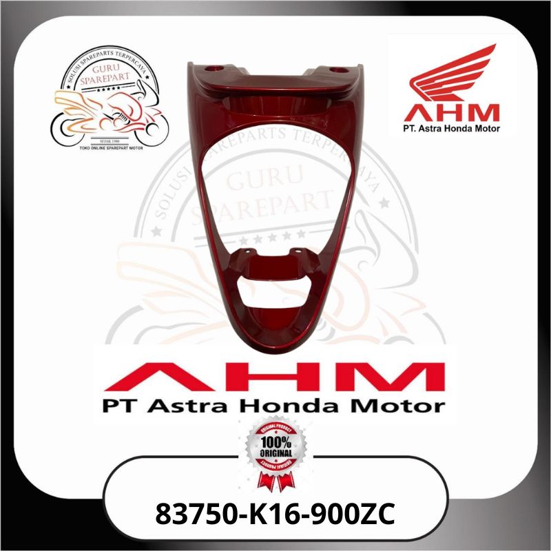 Honda Cover Center Belakang Merah Maron Honda Scoopy FI 83750K16900ZC
