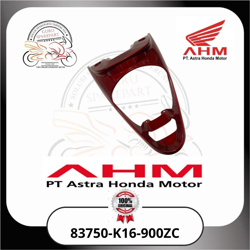 Honda Cover Center Belakang Merah Maron Honda Scoopy FI 83750K16900ZC
