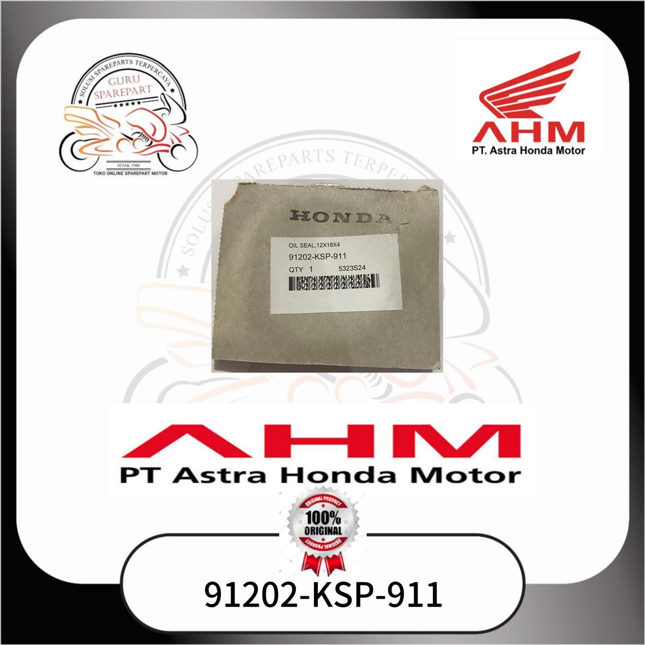 Honda Oil Seal stud kopling stut 12X18X4 Seal 91202KSP911