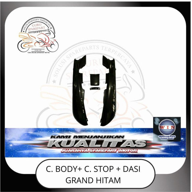 WIN Cover Body Panel Depan Spakbor Honda Grand GN5 Hitam