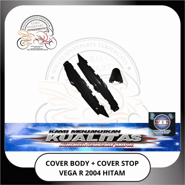 WIN Cover Body Halus Panel Depan Spakbor Yamaha Vega R 2004 5ER Hitam