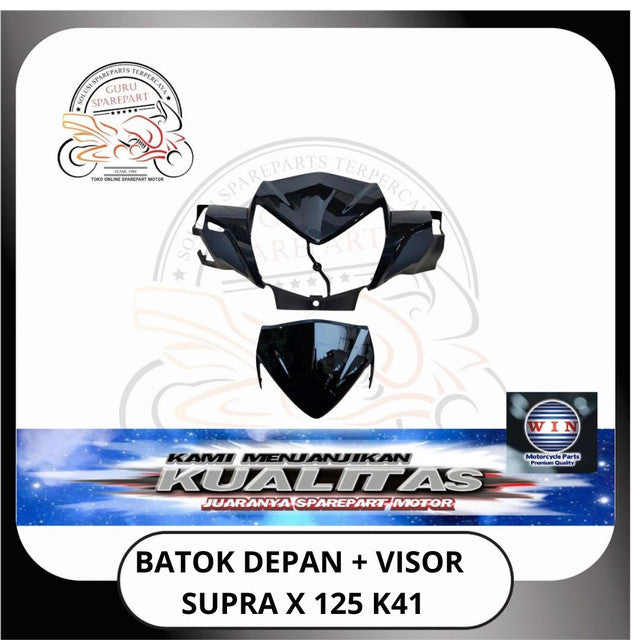 WIN Cover Body Halus Spakbor Honda Supra X 125 K41 Hitam
