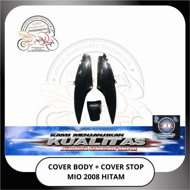 WIN Cover Body Halus Panel Depan Spakbor Yamaha Mio 5TL Hitam