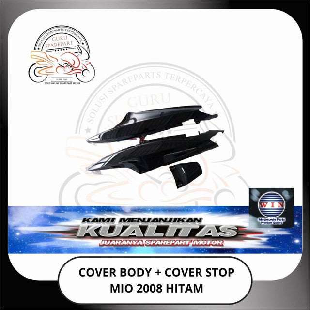 WIN Cover Body Halus Panel Depan Spakbor Yamaha Mio 5TL Hitam