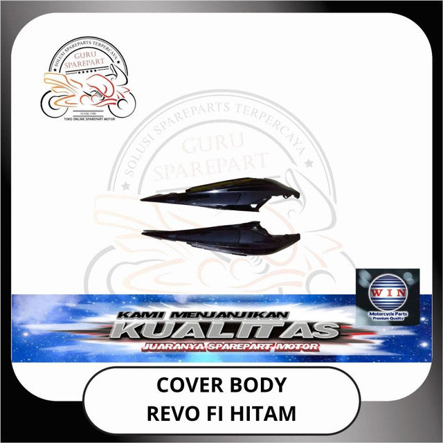 WIN Cover Body Halus Panel Depan Spakbor Honda Revo FI Hitam