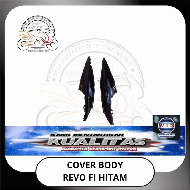 WIN Cover Body Halus Panel Depan Spakbor Honda Revo FI Hitam