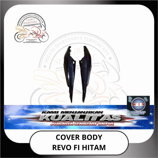WIN Cover Body Halus Panel Depan Spakbor Honda Revo FI Hitam