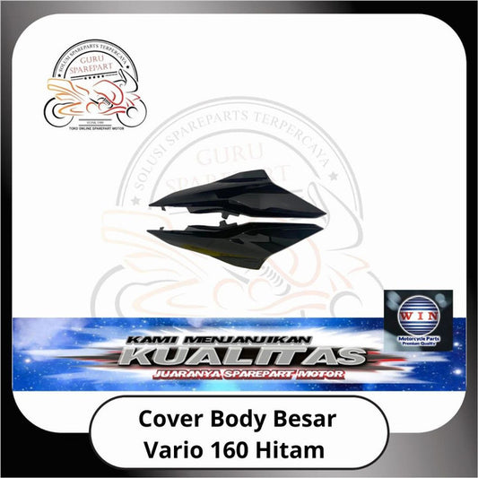 WIN Cover Body Halus Panel Depan Spakbor Honda Vario 160 Hitam