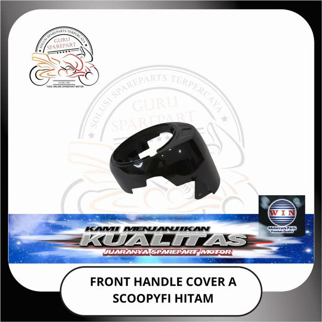 WIN Cover Body Panel Depan Spakbor Dashboard Honda Scoopy FI K16 Hitam halus kasar