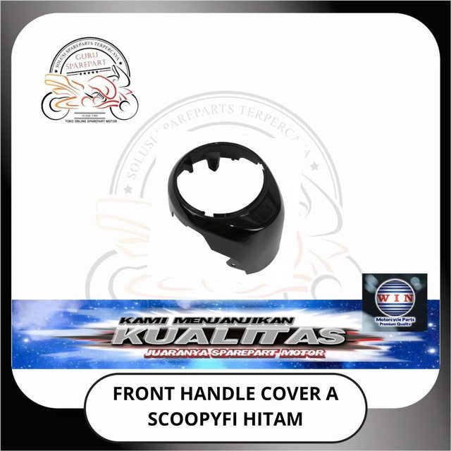 WIN Cover Body Panel Depan Spakbor Dashboard Honda Scoopy FI K16 Hitam halus kasar