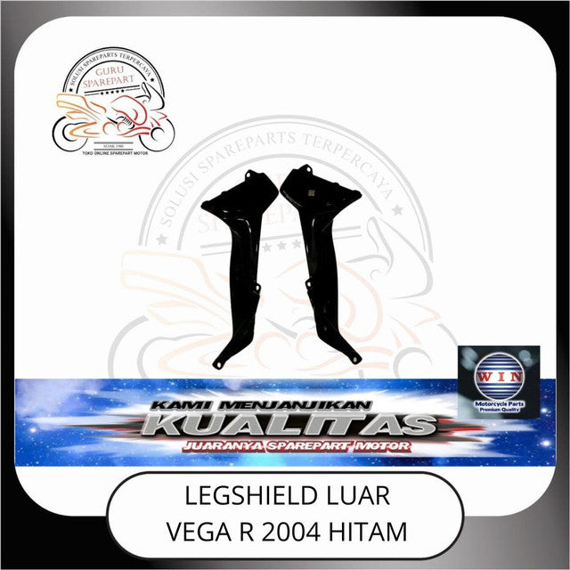 WIN Cover Body Halus Panel Depan Spakbor Yamaha Vega R 2004 5ER Hitam
