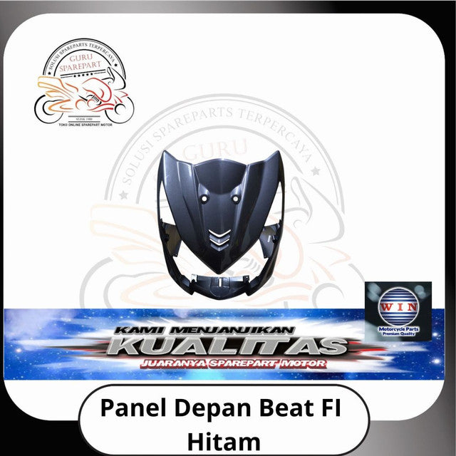 WIN Cover Body Halus Panel Depan Spakbor Honda Beat FI Hitam