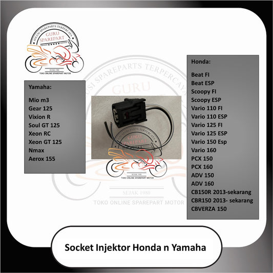 soket injektor all honda yamaha