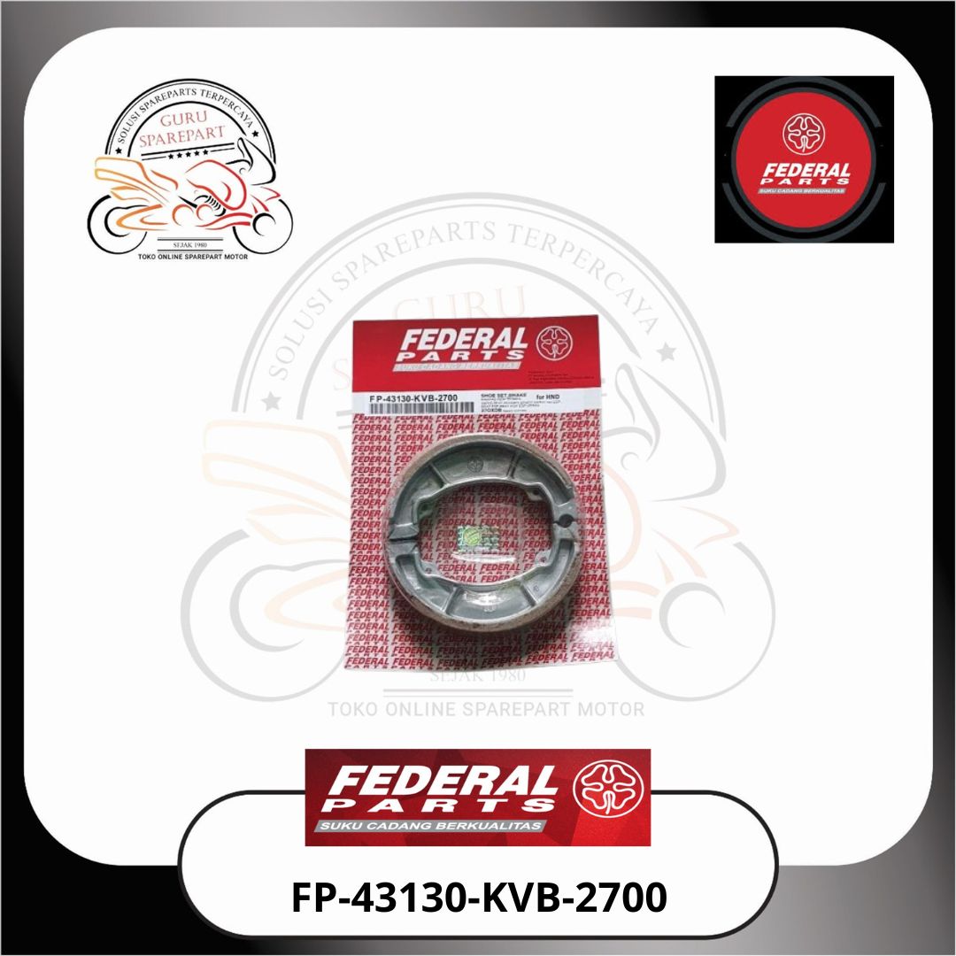 Federal Kampas Rem Belakang Tromol Beat Karbu Beat Fi Vario Karbu Spacy Scoopy Vario 150 FP-43130-KVB-2700