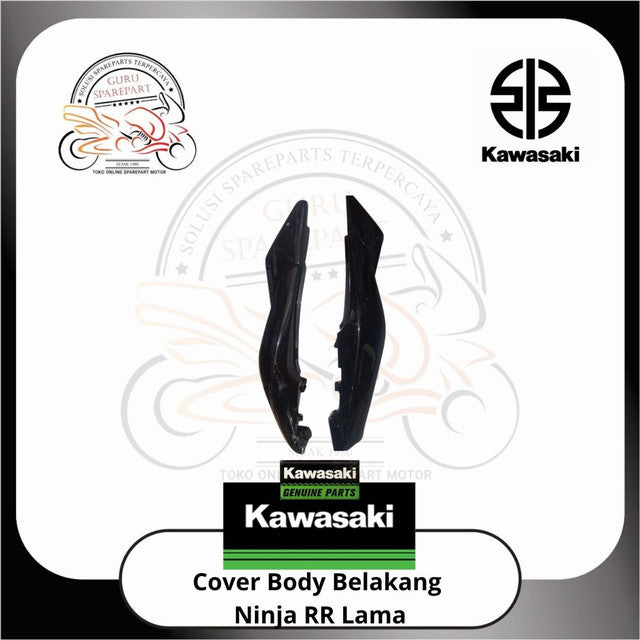 Cover Body Belakang Ninja RR Lama Hitam Kanan Kiri Original Kawasaki