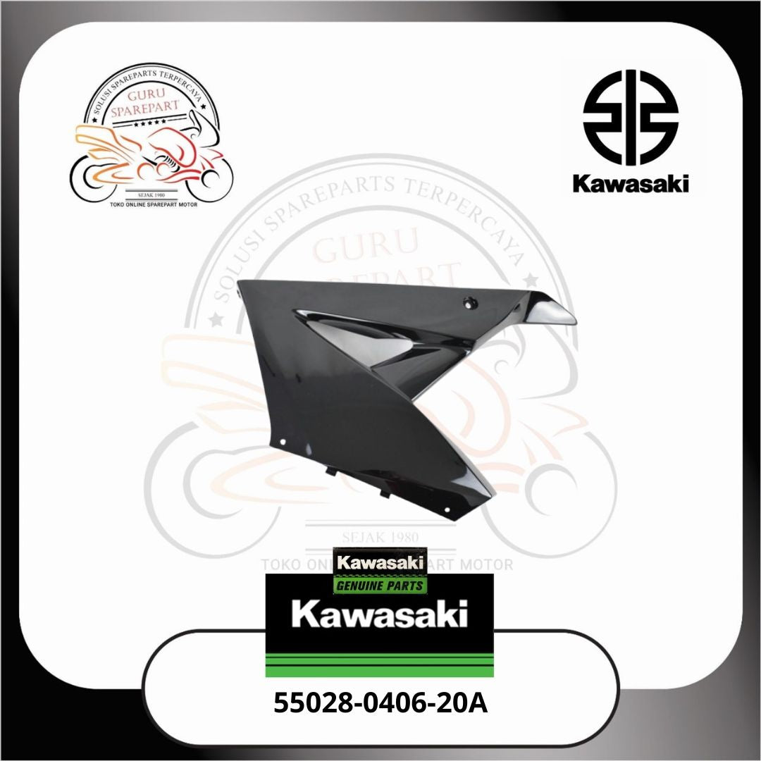 kawasaki Fairing Cowling Bawah Kanan Ninja RR New Hitam Ori 55028040620A