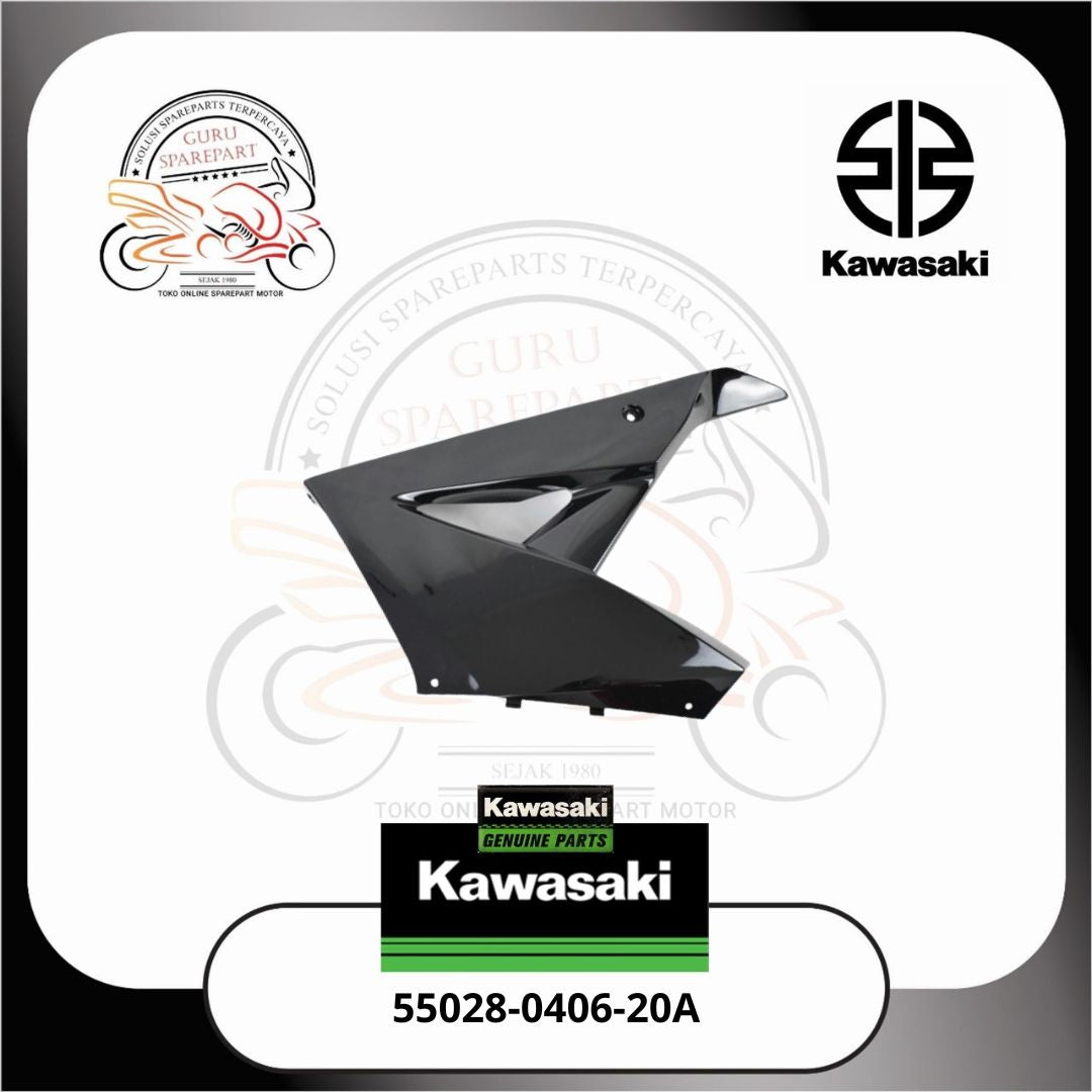 kawasaki Fairing Cowling Bawah Kanan Ninja RR New Hitam Ori 55028040620A