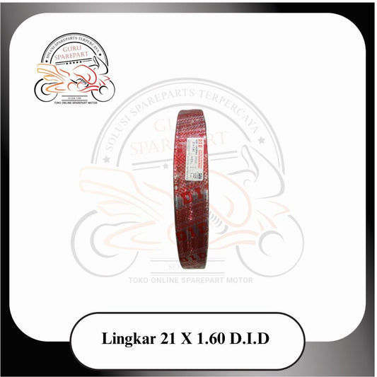 Lingkar Velg Motor Trail 1.60 x 21 DID 36 Hole Chrome