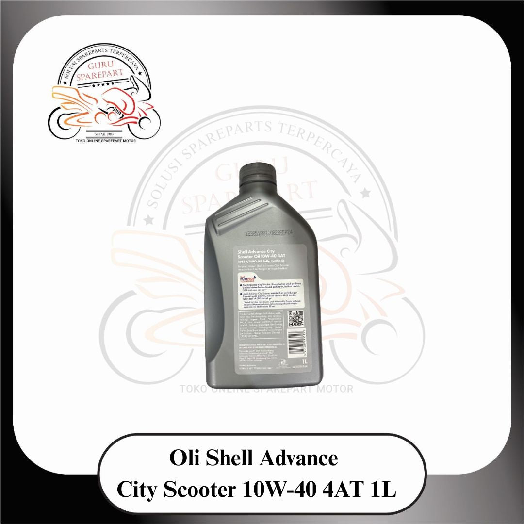 Oli Shell Advance City Scooter Fully Synthetic Oli Motor 1L 10W-40 4AT Abu