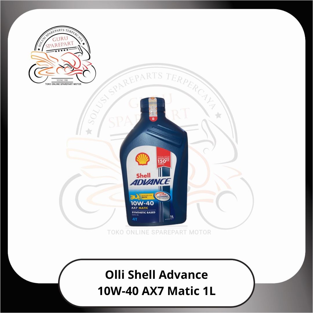 Oli Shell Advance Matic 10W-40 AX7 4T 1L Biru