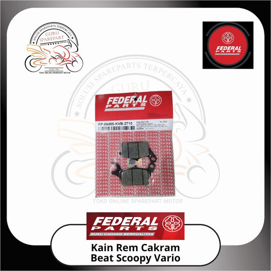FEDERAL Kampas Rem Depan Honda Beat Scoopy Vario FP-06455-KVB-2710