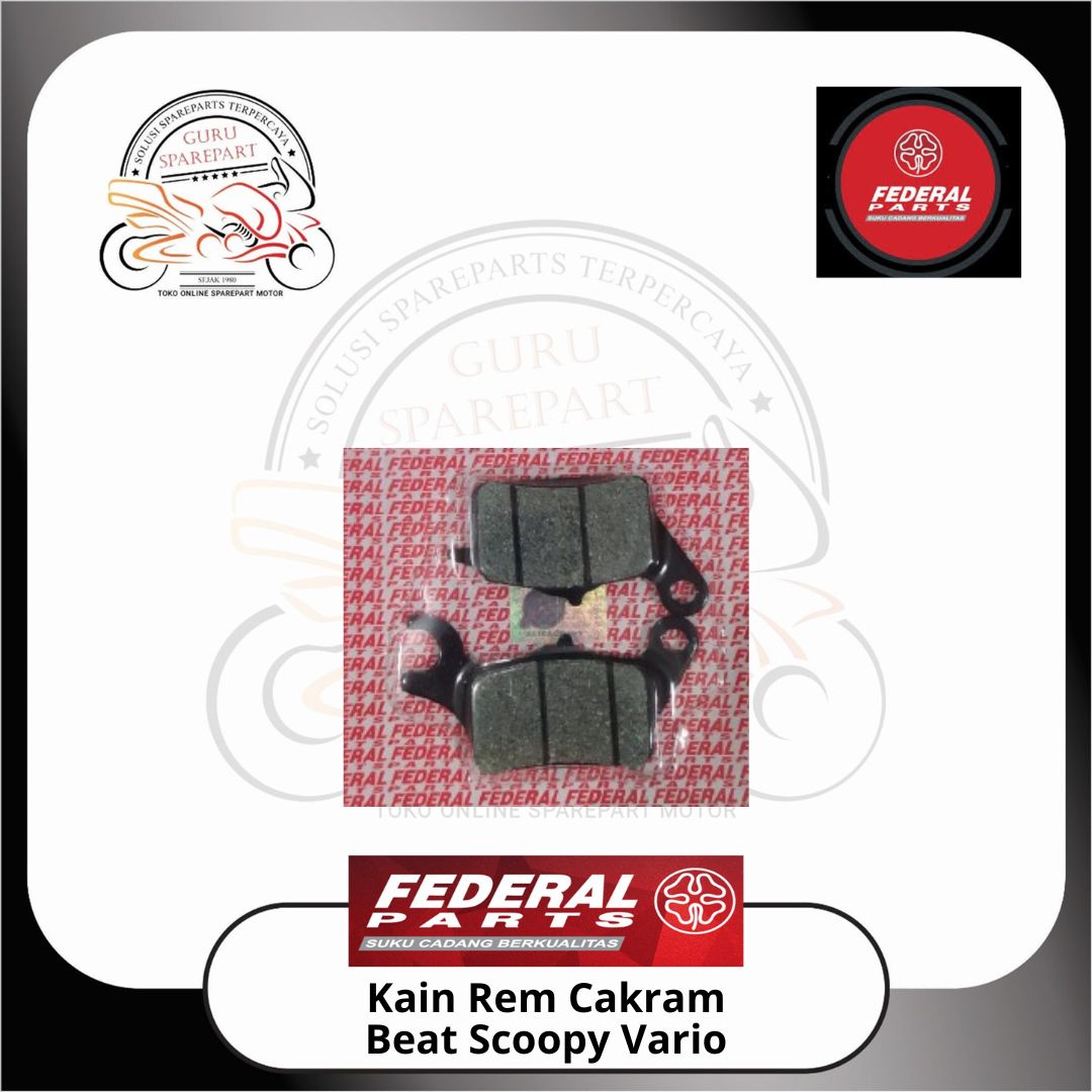 FEDERAL Kampas Rem Depan Honda Beat Scoopy Vario FP-06455-KVB-2710